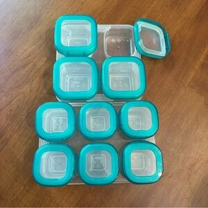 OXO TOT Blue baby blocks freezer storage containers Storage Container Set